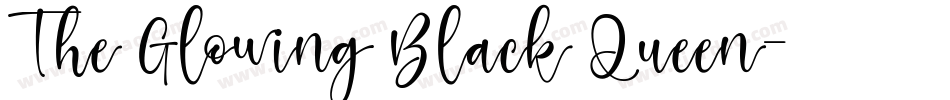 The Glowing Black Queen字体转换